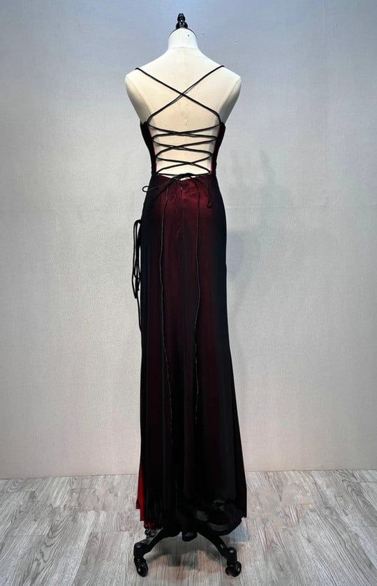 Alluring Mermaid Sweetheart Sleeveless Ruched Burgundy Long Prom Dress